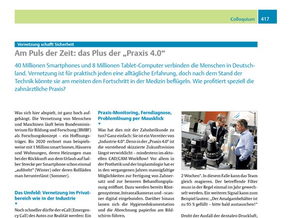 Am Puls der Zeit: das Plus der „Praxis 4.0“