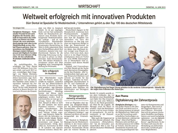 Weltweit erfolgreich mit innovativen Produkten