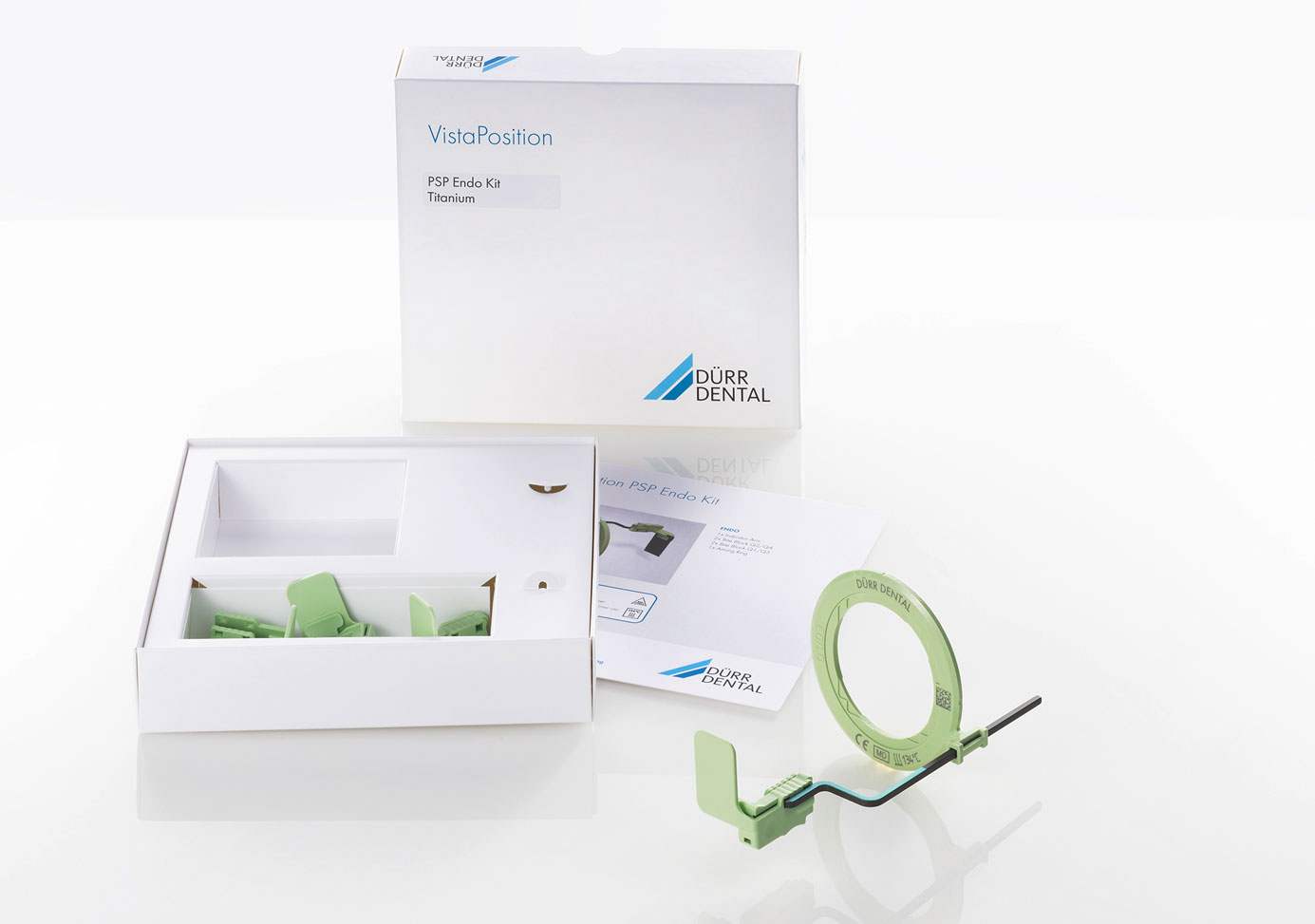 Endo - groen  Bestaat uit: VistaPosition Geleidingsstang Endo Titanium (1 stuk) VistaPosition PSP Bijtplaatje Endo Q2/Q4 (2 stuks) VistaPosition PSP Bijtplaatje Endo Q1/Q3 (2 stuks) VistaPosition…