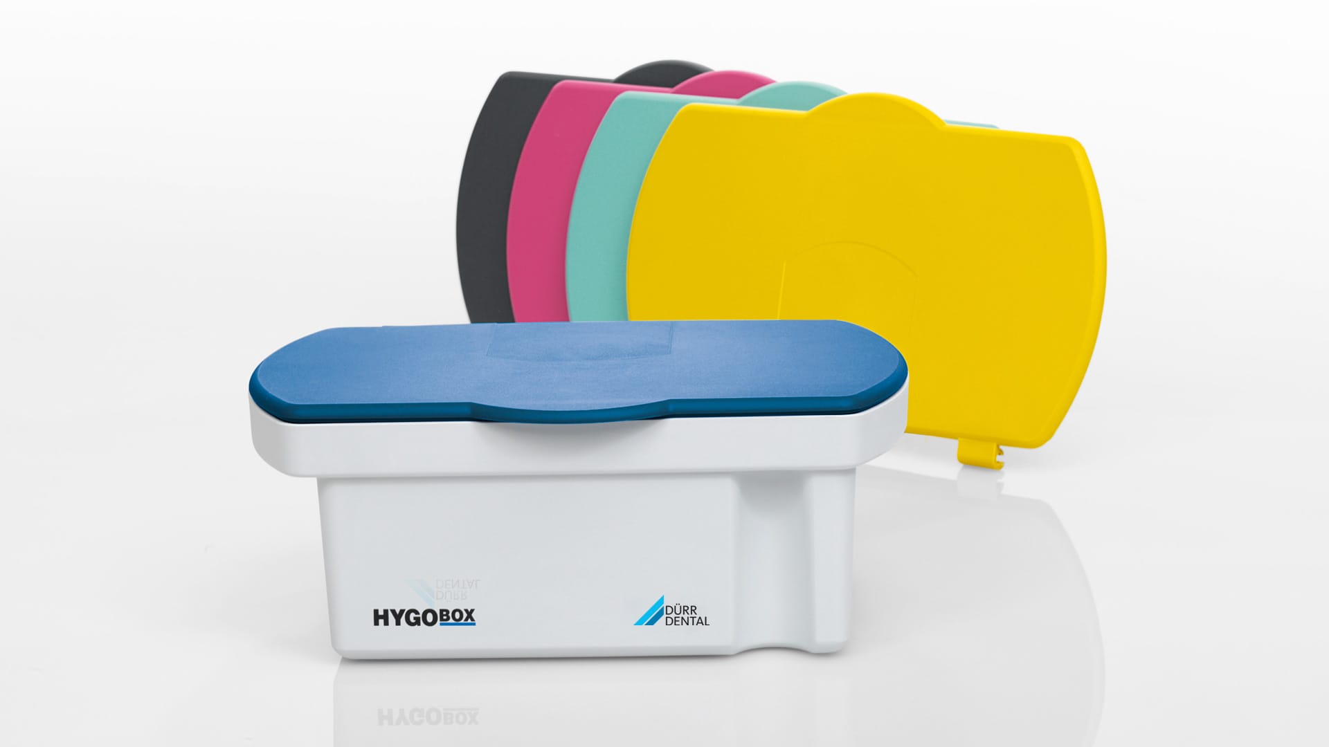 HygoBox mit verschieden Farbigen Deckeln 