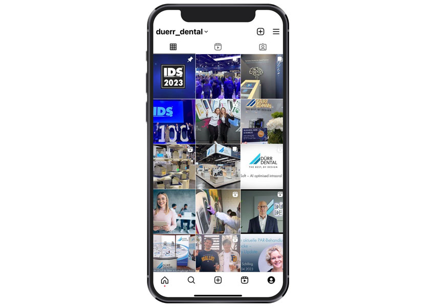 Dürr Dental auf Instagram bei der IDS 2025 Dürr Dental auf Instagram bei der IDS 2025