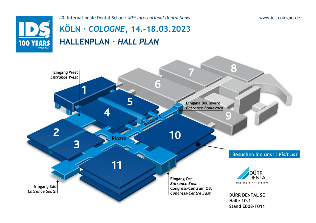 IDS 2023 in Köln - Hallenplan