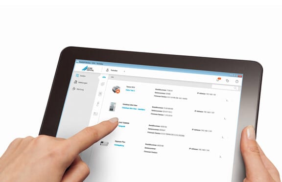 Praxisvernetzung via Tablet Praxisvernetzung via Tablet zur elektronischen Steuerung eines Kompressors für dentale Druckluft