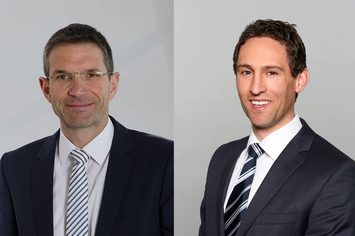 COO Vorstand Joachim Eppinger und CFO Finanzvorstand Stefan Pfanzelt